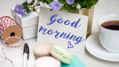 Bright and Cheerful Good Morning Vibes wallpaper