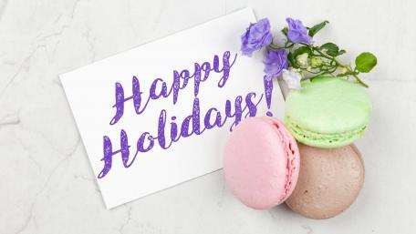 Festive Macarons for Holiday Cheer wallpaper