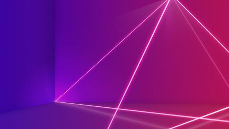 Neon Laser Geometry in Vivid Pink wallpaper