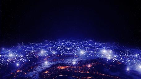Digital Earth Connectivity in 8K Resolution wallpaper