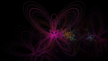 Digital butterfly wallpaper