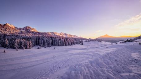Serene Winter Wonderland Landscape wallpaper