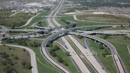 Looking North Towards the Interchange of I-30 & I-820 wallpaper