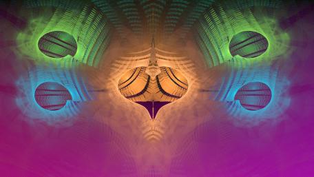 Vivid Fractal Dreams in Abstract Colors wallpaper