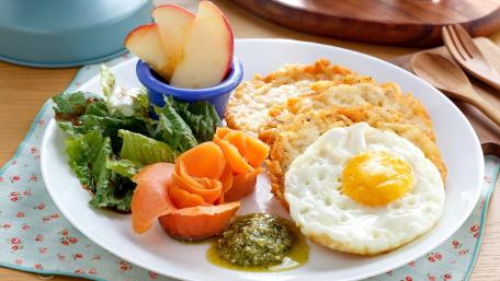 Delicious Breakfast Spread with Fresh Ingredients wallpaper