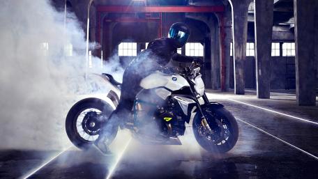 Thrilling Motorcycle Action Wallpaper wallpaper