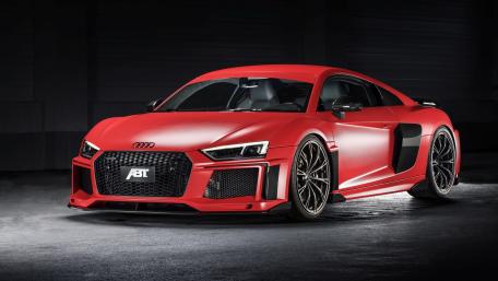 Sleek Red Audi R8 Dream Car Wallpaper wallpaper