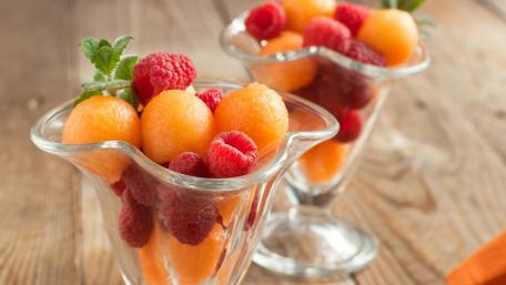 Refreshing Melon and Raspberry Delight wallpaper