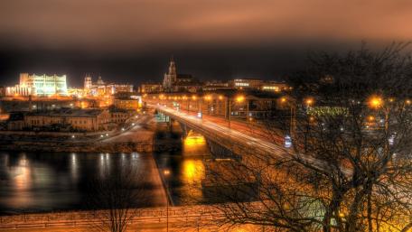 City Lights Illuminating the Urban Nightscape wallpaper