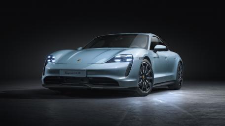 Sleek Elegance of the Porsche Taycan S wallpaper