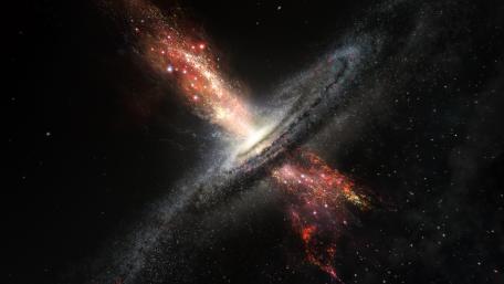 Supermassive black hole wallpaper