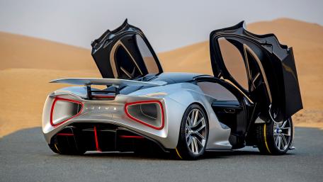 Sleek Elegance of the Lotus Evija Supercar wallpaper