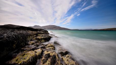 Serene Coastal Landscape in 5k Resolution wallpaper