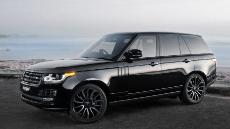 Sleek Black Luxury SUV Wallpaper wallpaper
