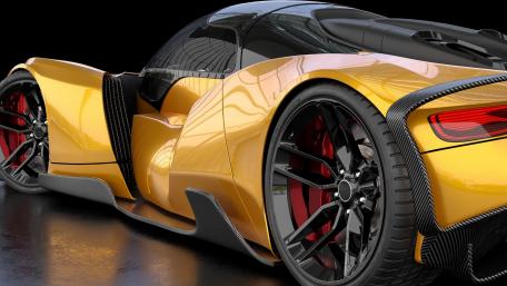 Stunning Gold Dream Car Wallpaper wallpaper