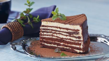 Decadent Chocolate Layer Cake Wallpaper wallpaper