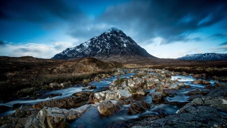 Majestic Mountain Serenity in 5k Resolution wallpaper