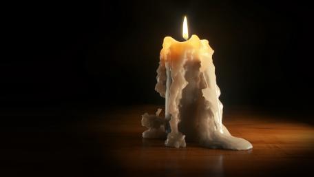 Melting Candle Glow Artistry wallpaper