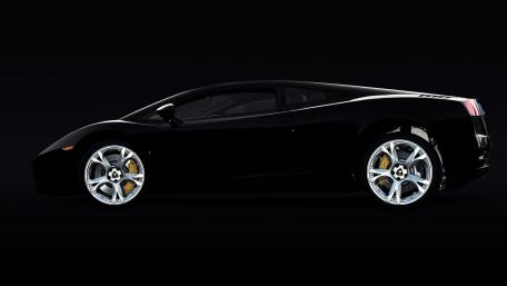 Sleek Black Luxury Car Wallpaper wallpaper