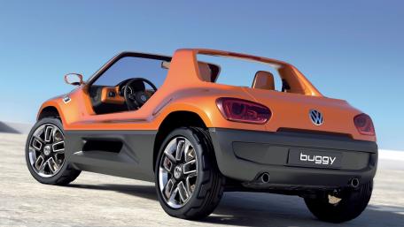 Vibrant Orange Buggy Design for Enthusiasts wallpaper