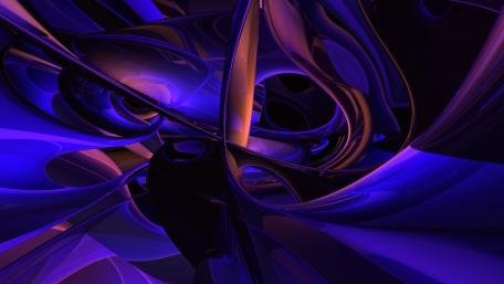 Mesmerizing Blue Abstract Waves of Art wallpaper