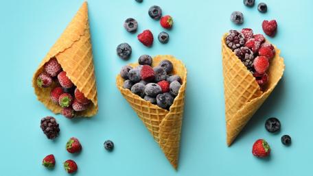 Colorful Berry Cones Delight Your Senses wallpaper