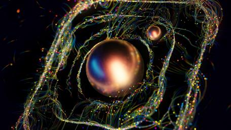 Vibrant Swirls of Cosmic Colorfulness wallpaper