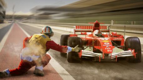 F1 Car in Action wallpaper