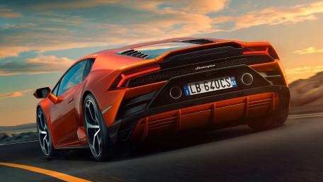 Vibrant Lamborghini on a Scenic Road wallpaper