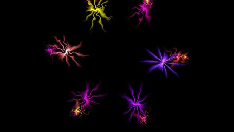Vibrant Energy Burst Abstract Wallpaper wallpaper