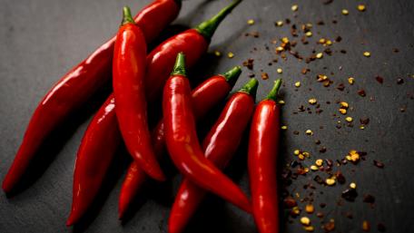 Spicy Red Chili Peppers for Culinary Inspiration wallpaper