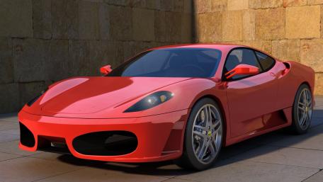 Sleek Red Sports Car Design wallpaper