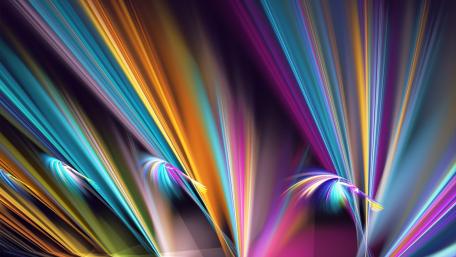 Vibrant Waves of Colorful Light wallpaper