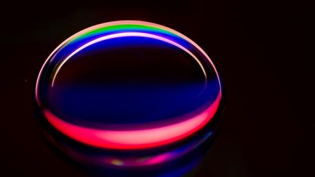 Vibrant Colorful Sphere on Dark Background wallpaper