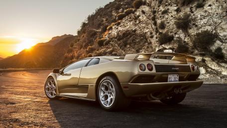 Golden Hour Lamborghini Dream Car Wallpaper wallpaper