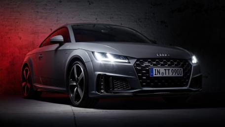 Sleek Audi TT in Dramatic Lighting wallpaper