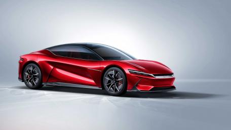 Sleek Red Sports Car Wallpaper wallpaper