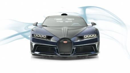 Sleek Bugatti Chiron with Dynamic Light Effects wallpaper