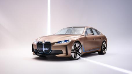 Sleek and Powerful BMW i4 Electric Vehicle Design wallpaper