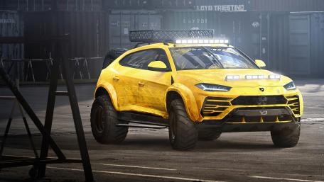 Bold Yellow Lamborghini Urus Wallpaper Inspired by Adventure wallpaper
