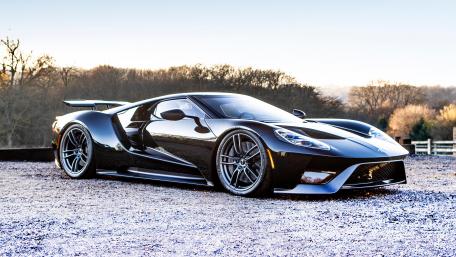 Sleek Black Beauty on Display in 5K Quality wallpaper