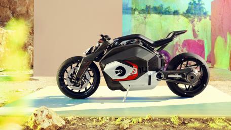 Futuristic Electric Motorcycle Design wallpaper