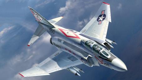 Fighter Jet in Majestic Flight wallpaper