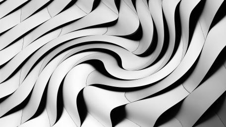 Wavy Elegance in Monochrome wallpaper