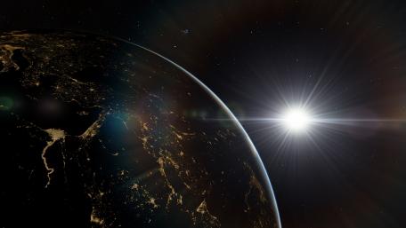 Majestic View of Earth from Space wallpaper