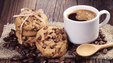 Delicious Cookies and Coffee Experience wallpaper