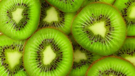 Fresh and Vibrant Kiwi Slices Wallpaper wallpaper