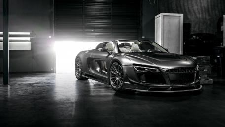 Sleek Modern Car in a Stylish Garage wallpaper