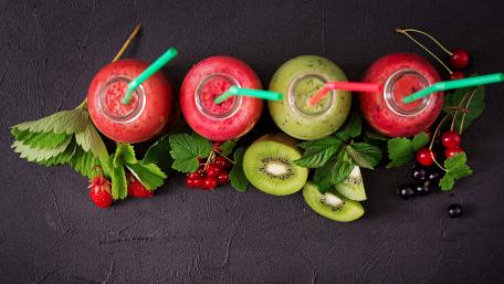 Refreshing Fruit Smoothies for a Healthy Treat wallpaper