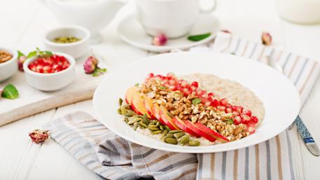 Vibrant Healthy Oatmeal Delight wallpaper